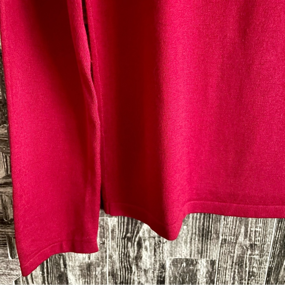 Lauren Ralph Lauren green label silk/nylon/cotton blend boat neck red - Picture 5 of 10